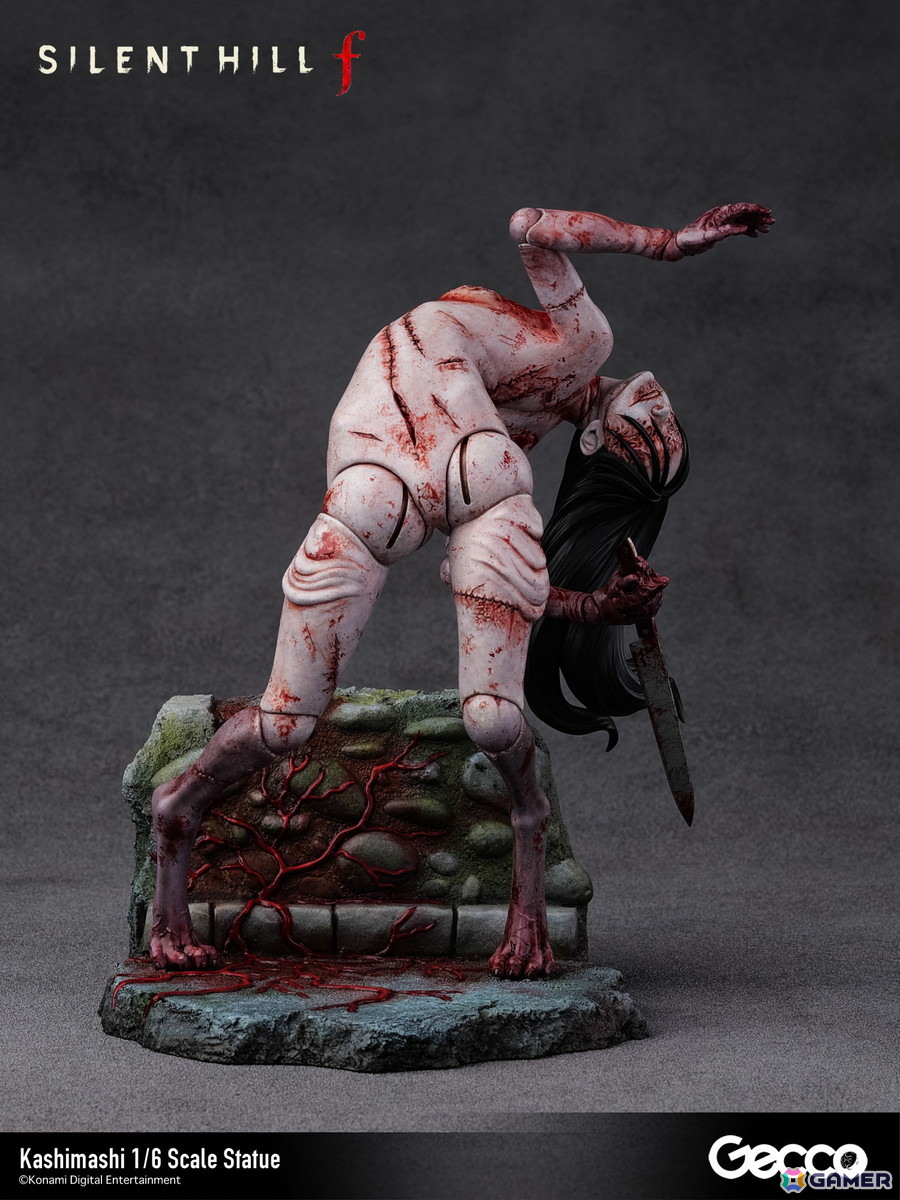 「SILENT HILL f」プレイヤーを追い詰めるバケモノ・カシマシが1/6スケールスタチューとして登場！台座も1960年代の日本の田舎町・戎が丘の路地裏をモチーフにの画像10