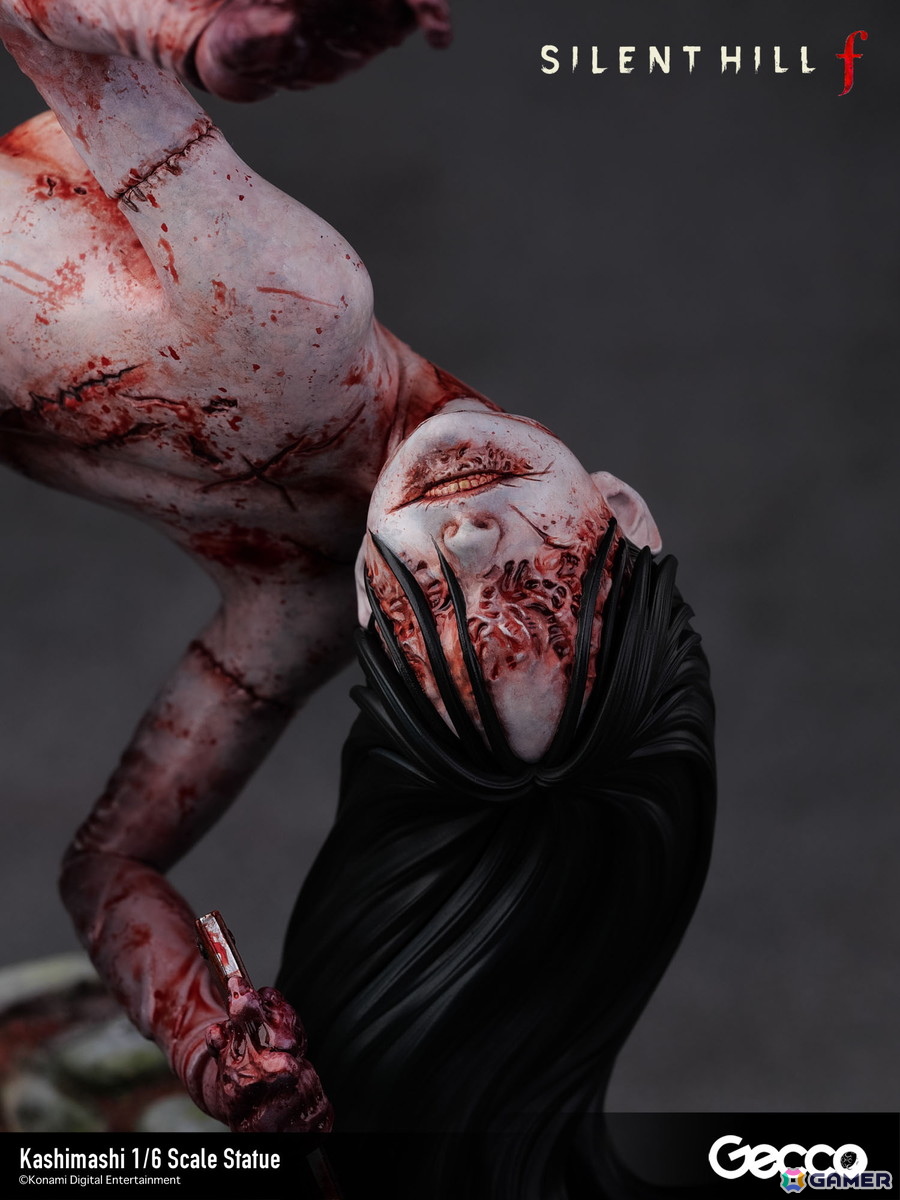 「SILENT HILL f」プレイヤーを追い詰めるバケモノ・カシマシが1/6スケールスタチューとして登場！台座も1960年代の日本の田舎町・戎が丘の路地裏をモチーフにの画像11
