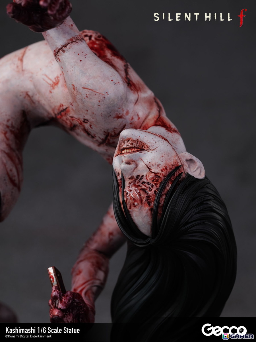 「SILENT HILL f」プレイヤーを追い詰めるバケモノ・カシマシが1/6スケールスタチューとして登場！台座も1960年代の日本の田舎町・戎が丘の路地裏をモチーフにの画像12