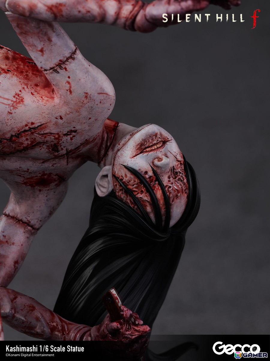 「SILENT HILL f」プレイヤーを追い詰めるバケモノ・カシマシが1/6スケールスタチューとして登場！台座も1960年代の日本の田舎町・戎が丘の路地裏をモチーフにの画像13