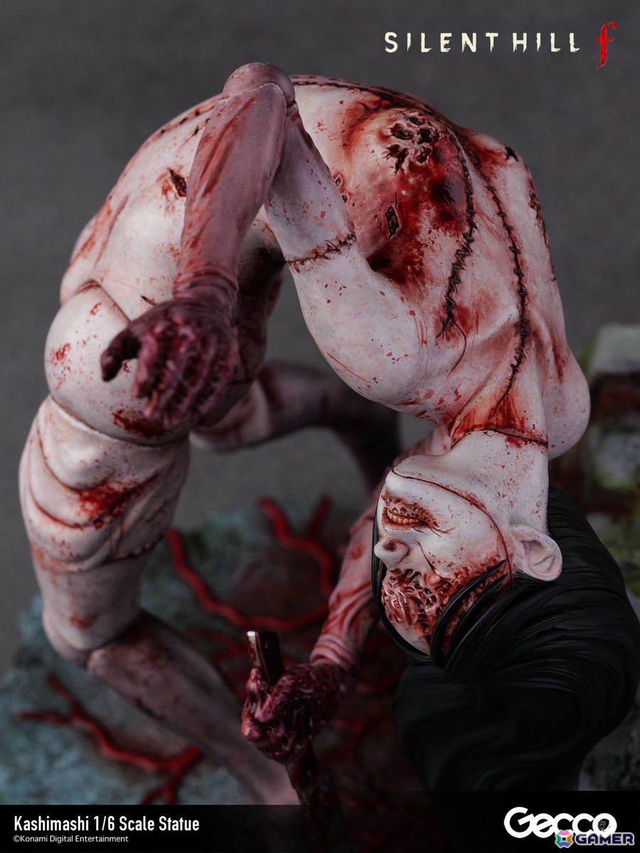 「SILENT HILL f」プレイヤーを追い詰めるバケモノ・カシマシが1/6スケールスタチューとして登場！台座も1960年代の日本の田舎町・戎が丘の路地裏をモチーフにの画像17