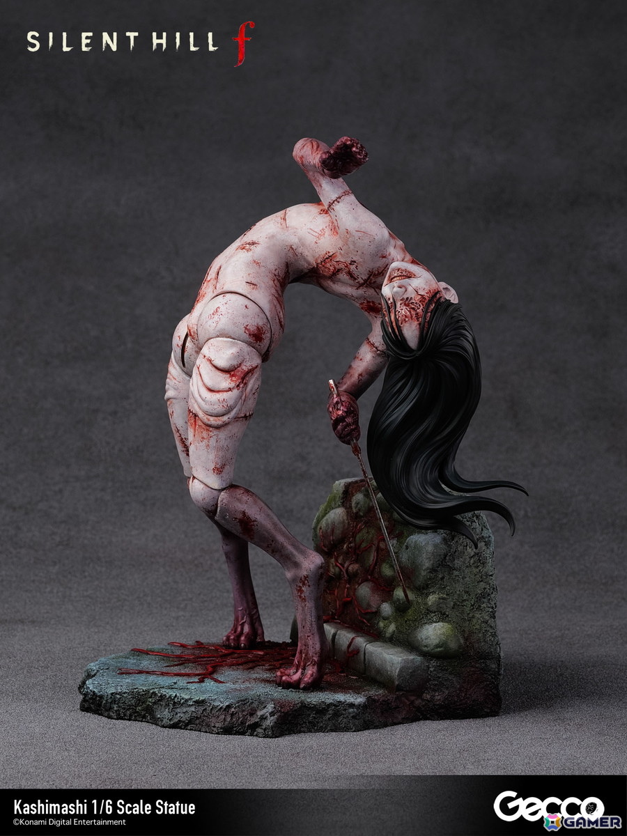 「SILENT HILL f」プレイヤーを追い詰めるバケモノ・カシマシが1/6スケールスタチューとして登場！台座も1960年代の日本の田舎町・戎が丘の路地裏をモチーフにの画像2