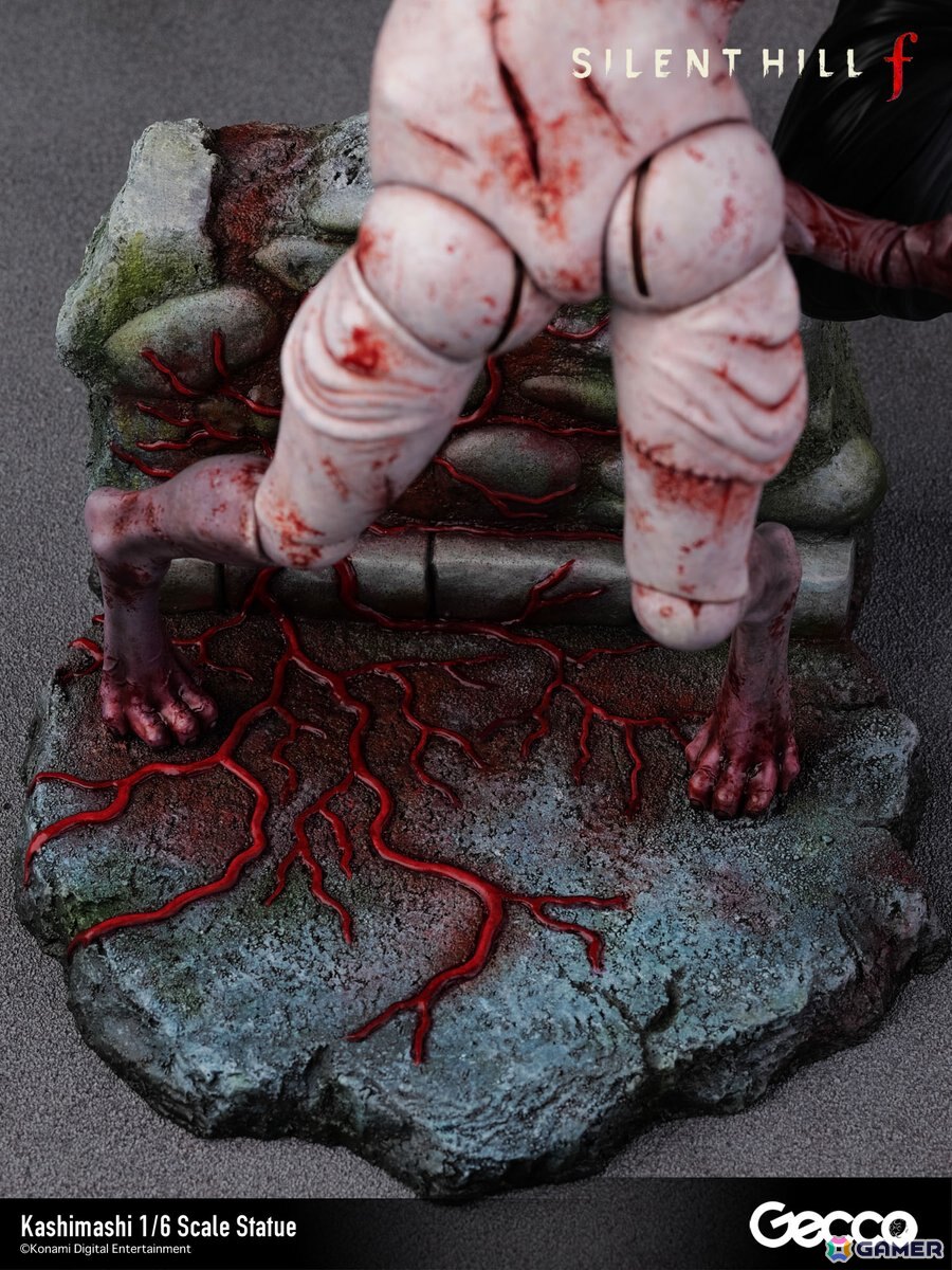 「SILENT HILL f」プレイヤーを追い詰めるバケモノ・カシマシが1/6スケールスタチューとして登場！台座も1960年代の日本の田舎町・戎が丘の路地裏をモチーフにの画像22