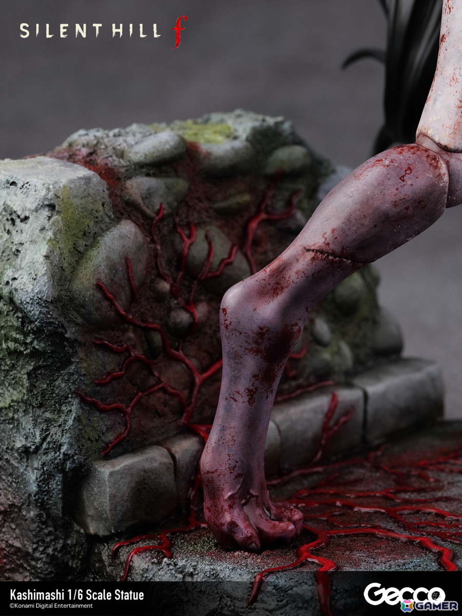 「SILENT HILL f」プレイヤーを追い詰めるバケモノ・カシマシが1/6スケールスタチューとして登場！台座も1960年代の日本の田舎町・戎が丘の路地裏をモチーフにの画像25