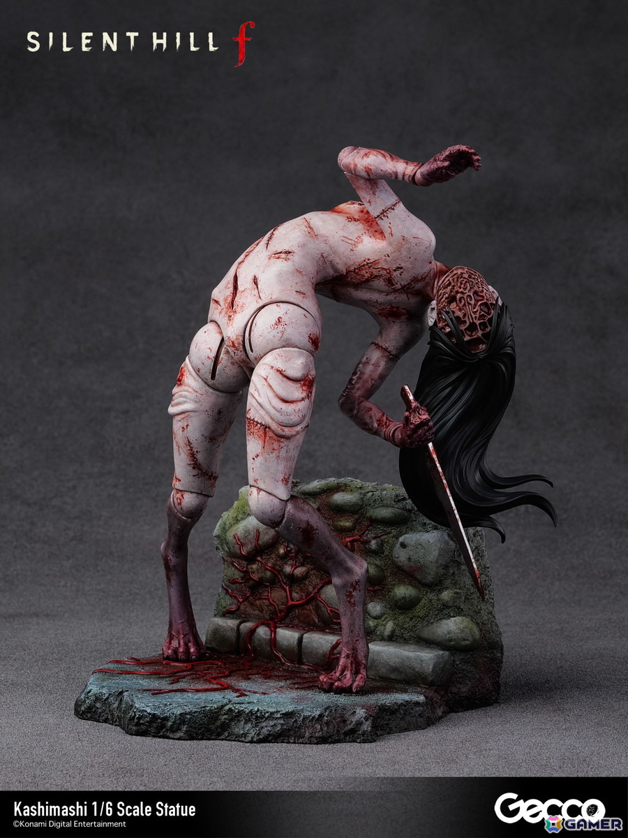 「SILENT HILL f」プレイヤーを追い詰めるバケモノ・カシマシが1/6スケールスタチューとして登場！台座も1960年代の日本の田舎町・戎が丘の路地裏をモチーフにの画像27