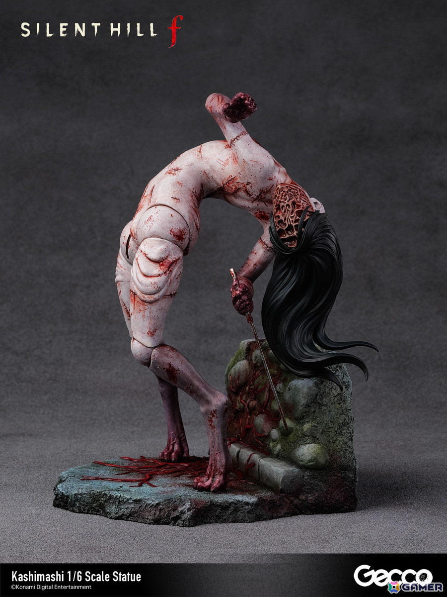 「SILENT HILL f」プレイヤーを追い詰めるバケモノ・カシマシが1/6スケールスタチューとして登場！台座も1960年代の日本の田舎町・戎が丘の路地裏をモチーフにの画像28