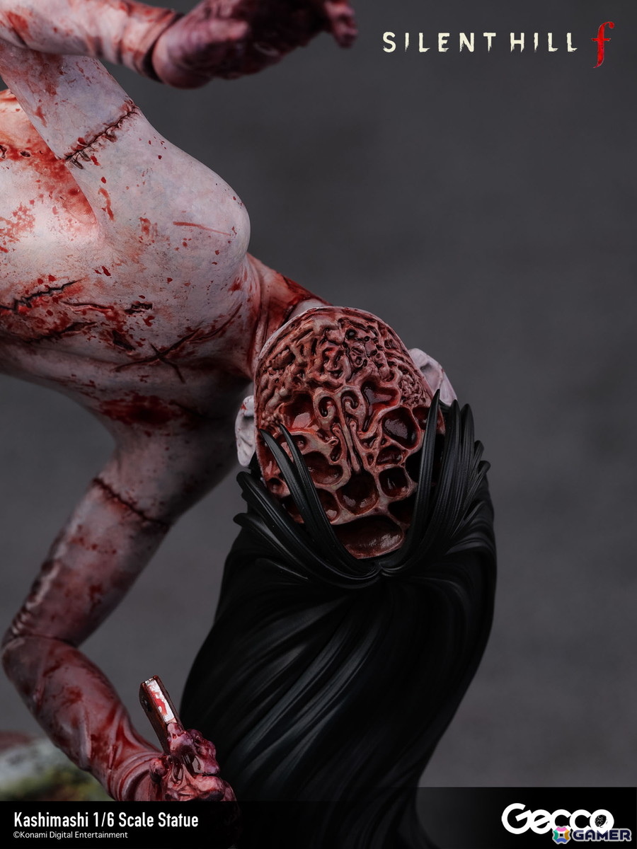 「SILENT HILL f」プレイヤーを追い詰めるバケモノ・カシマシが1/6スケールスタチューとして登場！台座も1960年代の日本の田舎町・戎が丘の路地裏をモチーフにの画像29