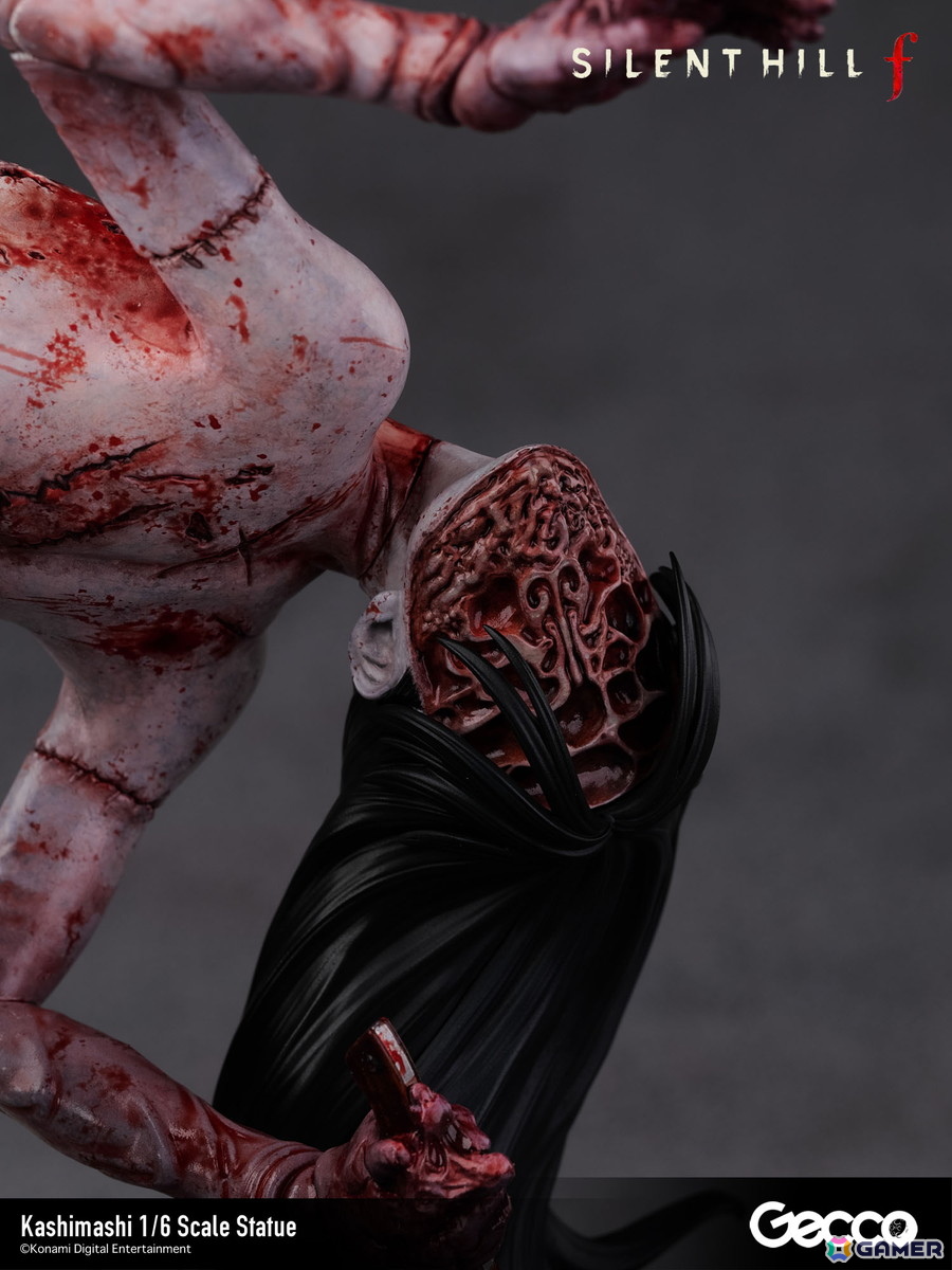「SILENT HILL f」プレイヤーを追い詰めるバケモノ・カシマシが1/6スケールスタチューとして登場！台座も1960年代の日本の田舎町・戎が丘の路地裏をモチーフにの画像30