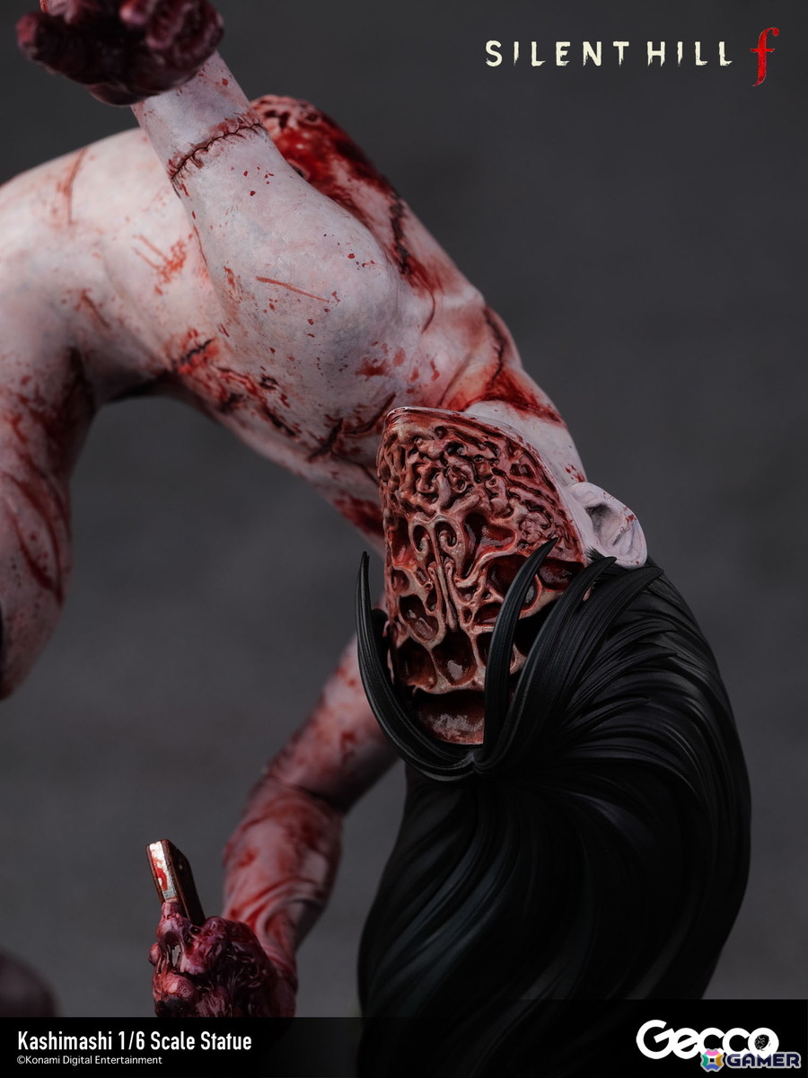「SILENT HILL f」プレイヤーを追い詰めるバケモノ・カシマシが1/6スケールスタチューとして登場！台座も1960年代の日本の田舎町・戎が丘の路地裏をモチーフにの画像31