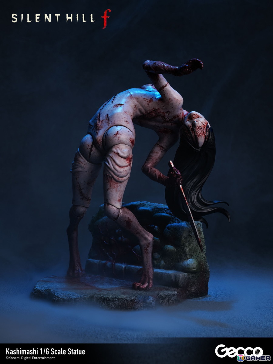 「SILENT HILL f」プレイヤーを追い詰めるバケモノ・カシマシが1/6スケールスタチューとして登場！台座も1960年代の日本の田舎町・戎が丘の路地裏をモチーフにの画像32