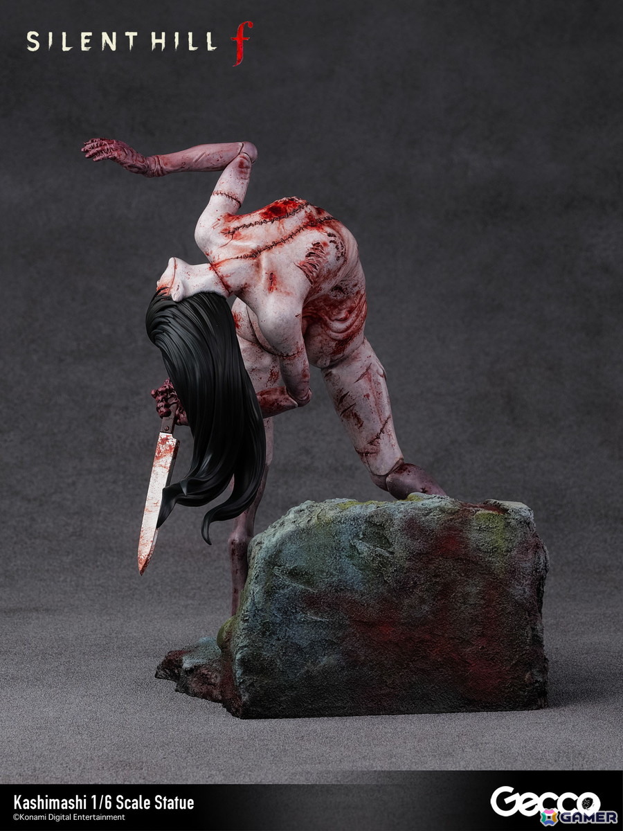 「SILENT HILL f」プレイヤーを追い詰めるバケモノ・カシマシが1/6スケールスタチューとして登場！台座も1960年代の日本の田舎町・戎が丘の路地裏をモチーフにの画像5