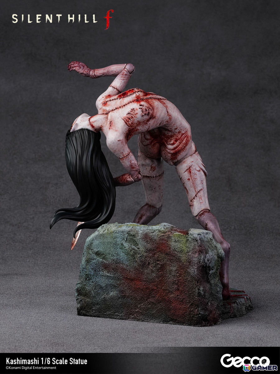 「SILENT HILL f」プレイヤーを追い詰めるバケモノ・カシマシが1/6スケールスタチューとして登場！台座も1960年代の日本の田舎町・戎が丘の路地裏をモチーフにの画像6