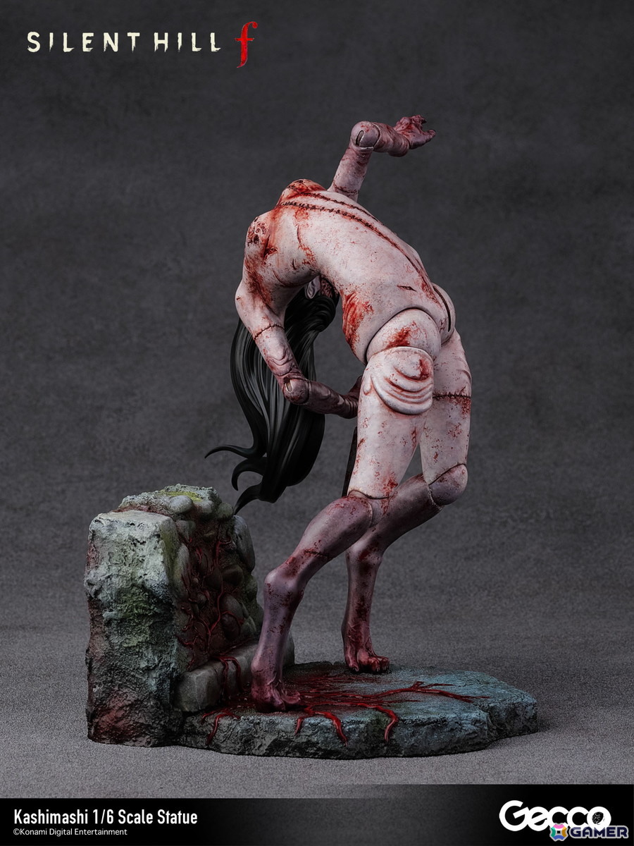 「SILENT HILL f」プレイヤーを追い詰めるバケモノ・カシマシが1/6スケールスタチューとして登場！台座も1960年代の日本の田舎町・戎が丘の路地裏をモチーフにの画像8