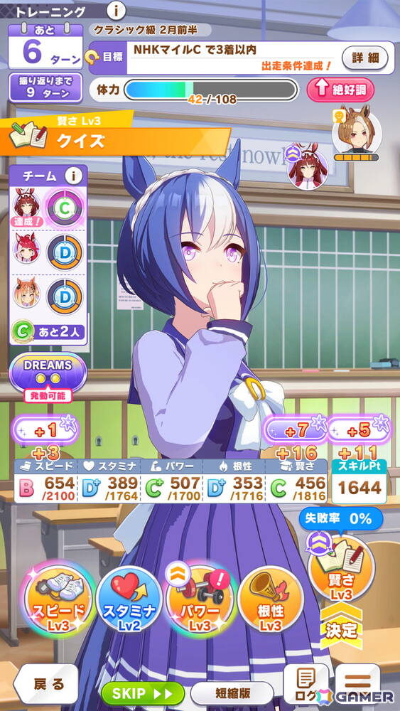 ゲーム「ウマ娘」カジノドライヴ（CV：愛美）とともにブリーダーズカップ制覇を目指すDreams編を先行体験！DREAMSトレーニングが育成の大きな鍵にの画像