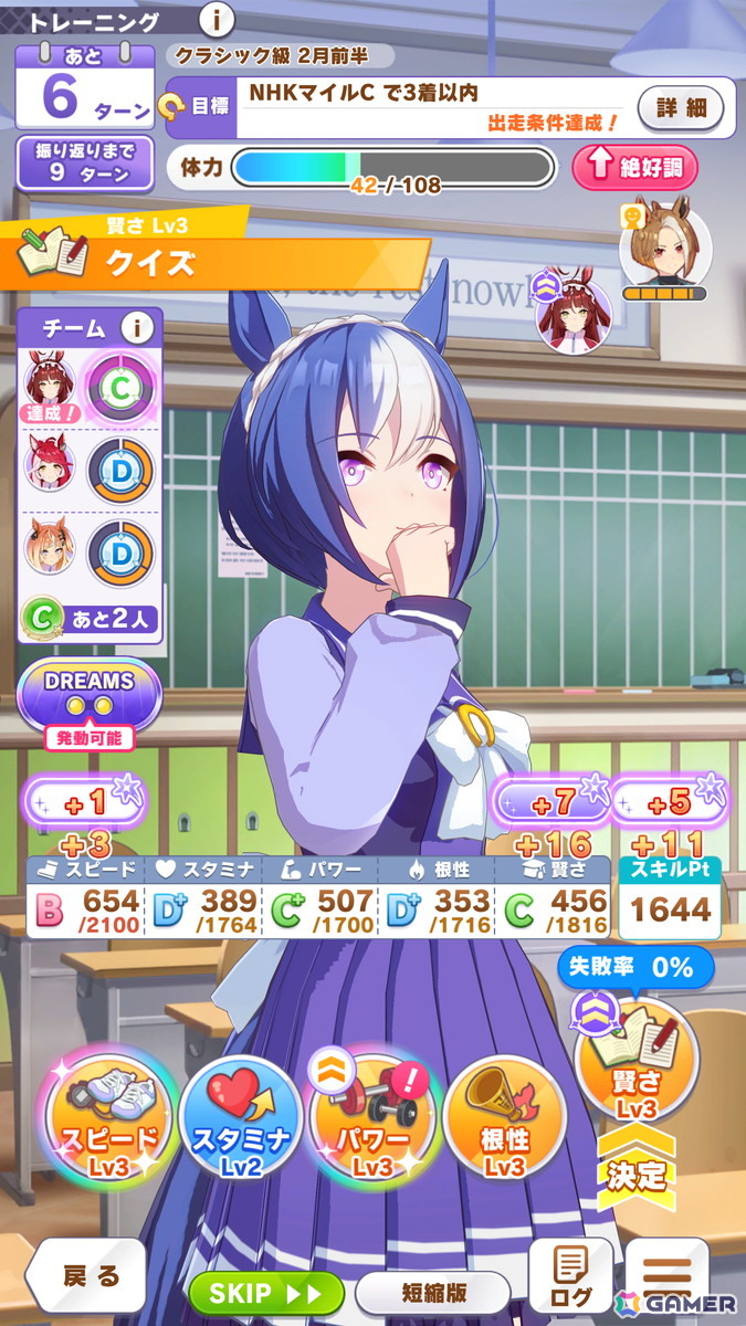 ゲーム「ウマ娘」カジノドライヴ（CV：愛美）とともにブリーダーズカップ制覇を目指すDreams編を先行体験！DREAMSトレーニングが育成の大きな鍵にの画像16