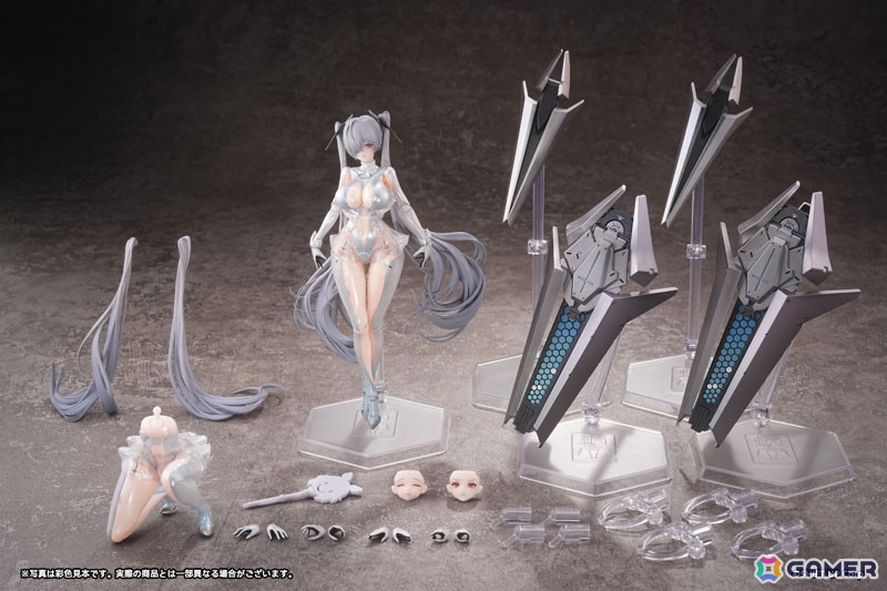 「勝利の女神：NIKKE」のシンデレラがアクションフィギュア化！“背中で魅せる”ゲームの醍醐味を再現するため、無可動の射撃ポーズ専用ボディも付属の画像12
