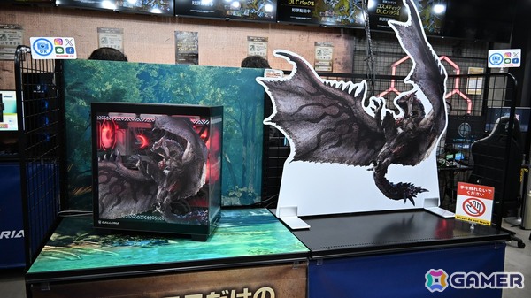 「GALLERIA Lounge」で「モンスターハンターワイルズ」のジャックイベントが開催！リオレウスの大型パネルやコラボPCの展示などを実施の画像3