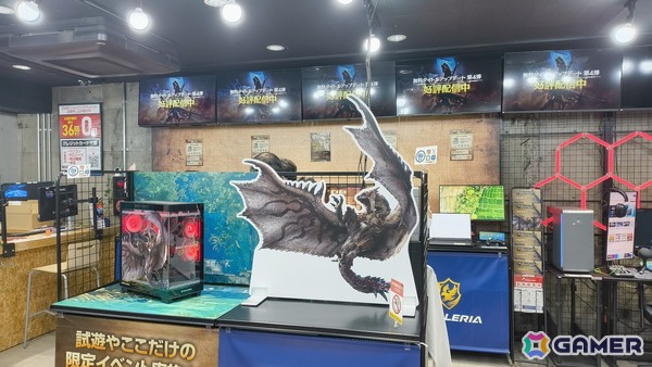 「GALLERIA Lounge」で「モンスターハンターワイルズ」のジャックイベントが開催！リオレウスの大型パネルやコラボPCの展示などを実施の画像8