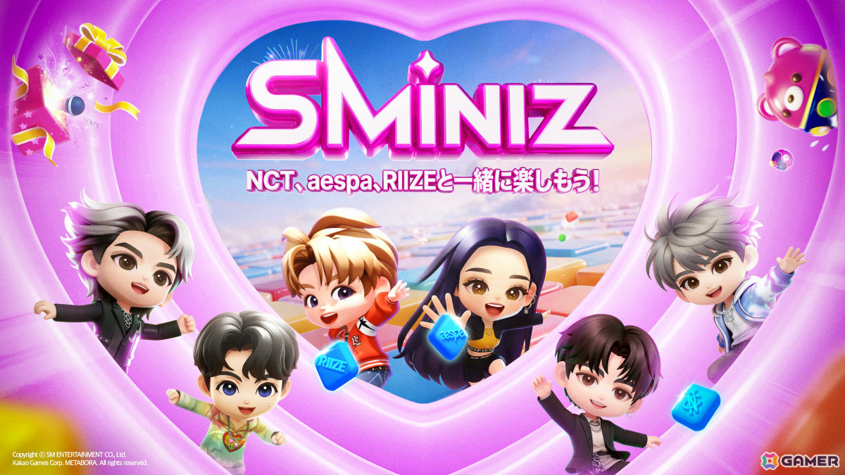 NCT、aespa、RIIZEが登場するマッチ3パズル「SMiniz」が配信！未公開の