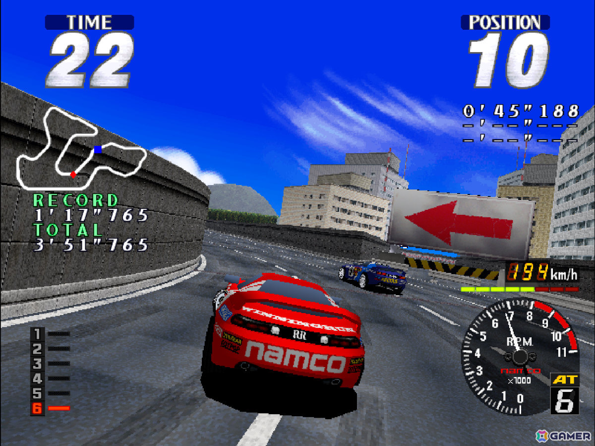 「リッジレーサー」シリーズ第3弾となるレースゲーム「レイブレーサー」がアーケードアーカイブス/アーケードアーカイブス2として2月26日に配信！の画像6