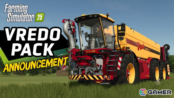 「ファーミングシミュレーター 25」のコンテンツ拡張パック「VREDO Pack」が3月26日に配信！ブランド2社と農機12種、イノシシが追加の画像1