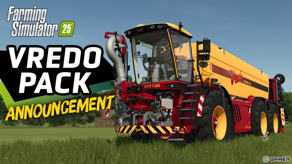 「ファーミングシミュレーター 25」のコンテンツ拡張パック「VREDO Pack」が3月26日に配信!ブランド2社と農機12種、イノシシが追加の画像