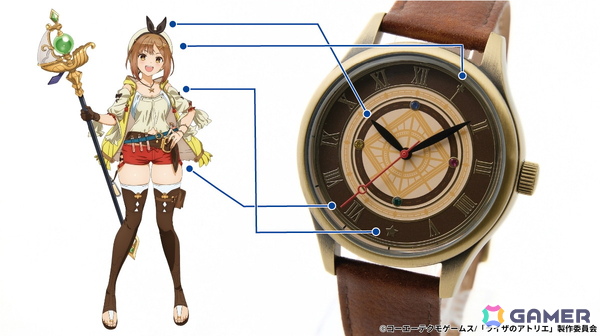 アニメ「ライザのアトリエ」よりライザの装いと冒険の記憶が詰め込まれたコラボ腕時計、レッグバッグ、長財布が登場！の画像11