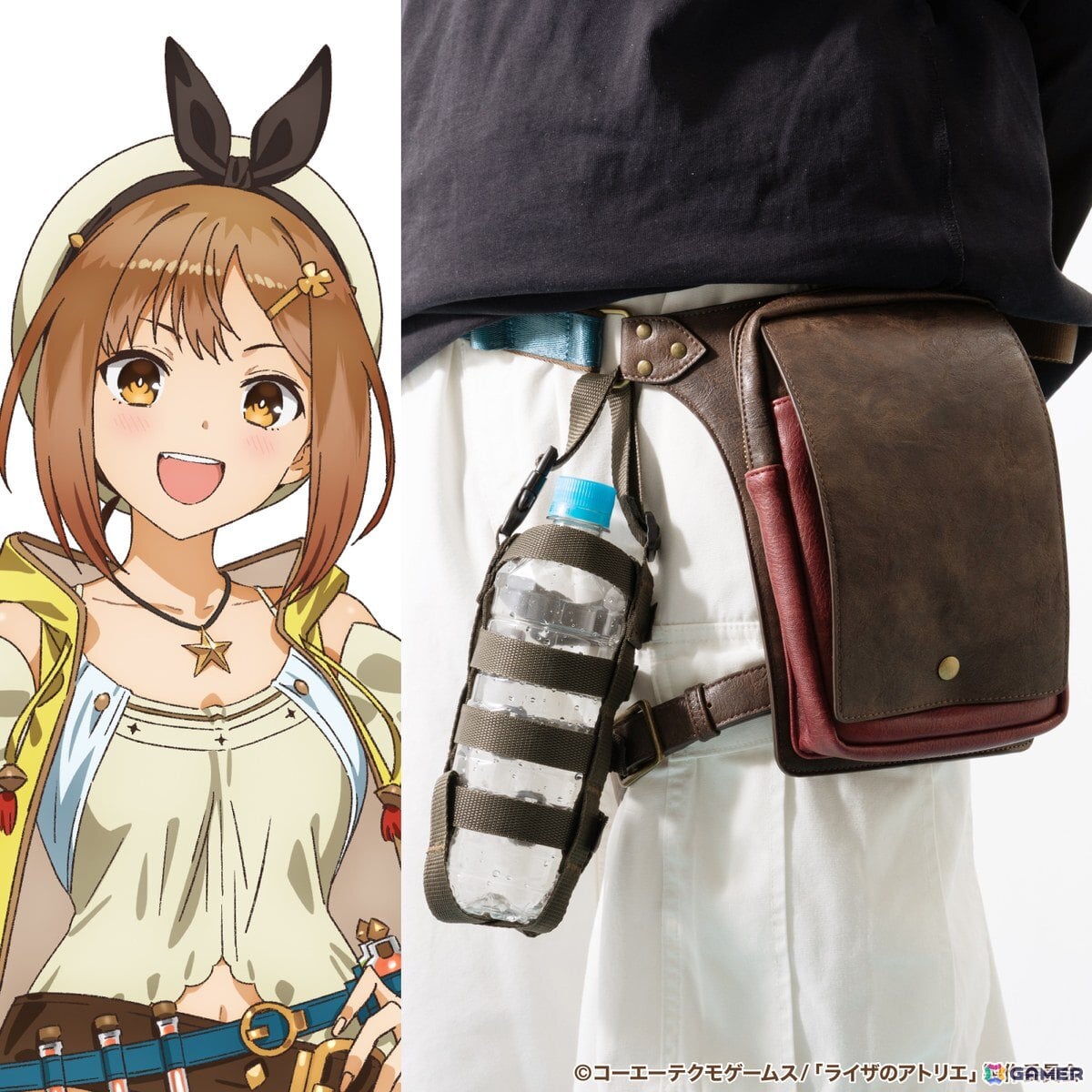 アニメ「ライザのアトリエ」よりライザの装いと冒険の記憶が詰め込まれたコラボ腕時計、レッグバッグ、長財布が登場!の画像