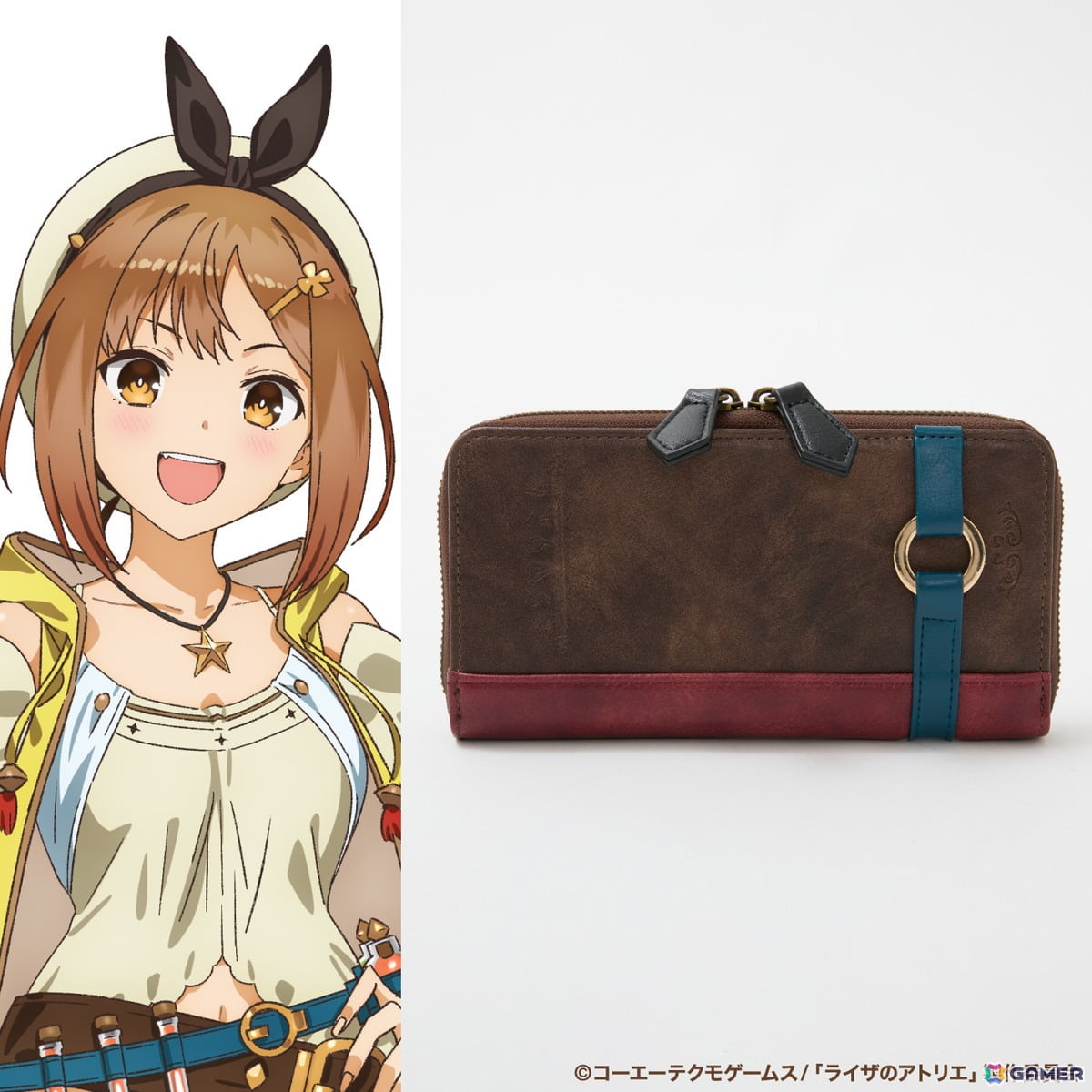 アニメ「ライザのアトリエ」よりライザの装いと冒険の記憶が詰め込まれたコラボ腕時計、レッグバッグ、長財布が登場!の画像
