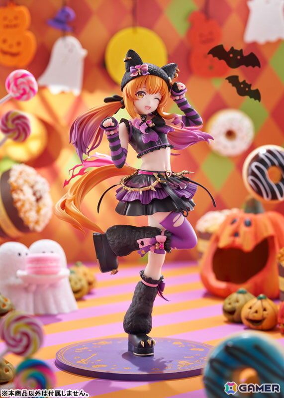 「ウマ娘」ハロウィンの衣装［ろっきん☆MewMeow］を身にまとったマヤノトップガンが立体化！パチッと決まったウィンクがチャーミングさを存分に引き立てるの画像1