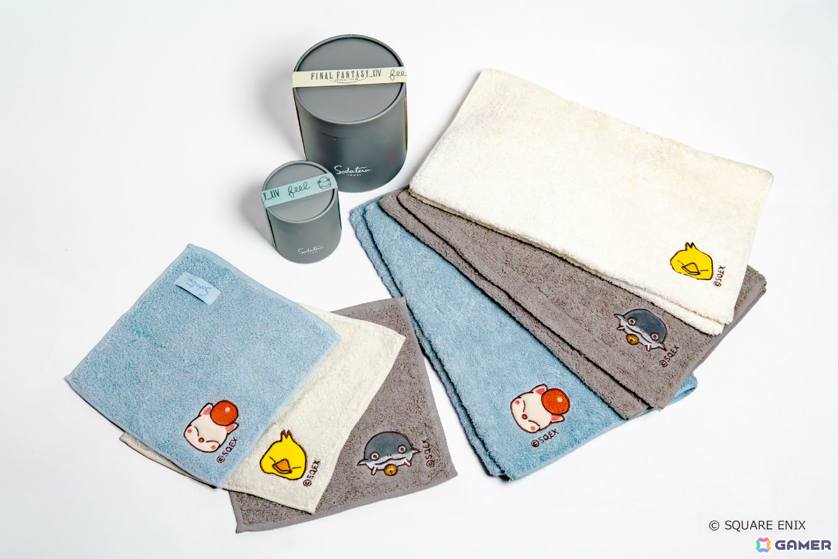 「FFXIV」でぶチョコボ、モーグリ、ナマズオの「育てるタオル」が3月19日より実施されるポップアップショップやWESTERモールに登場！の画像