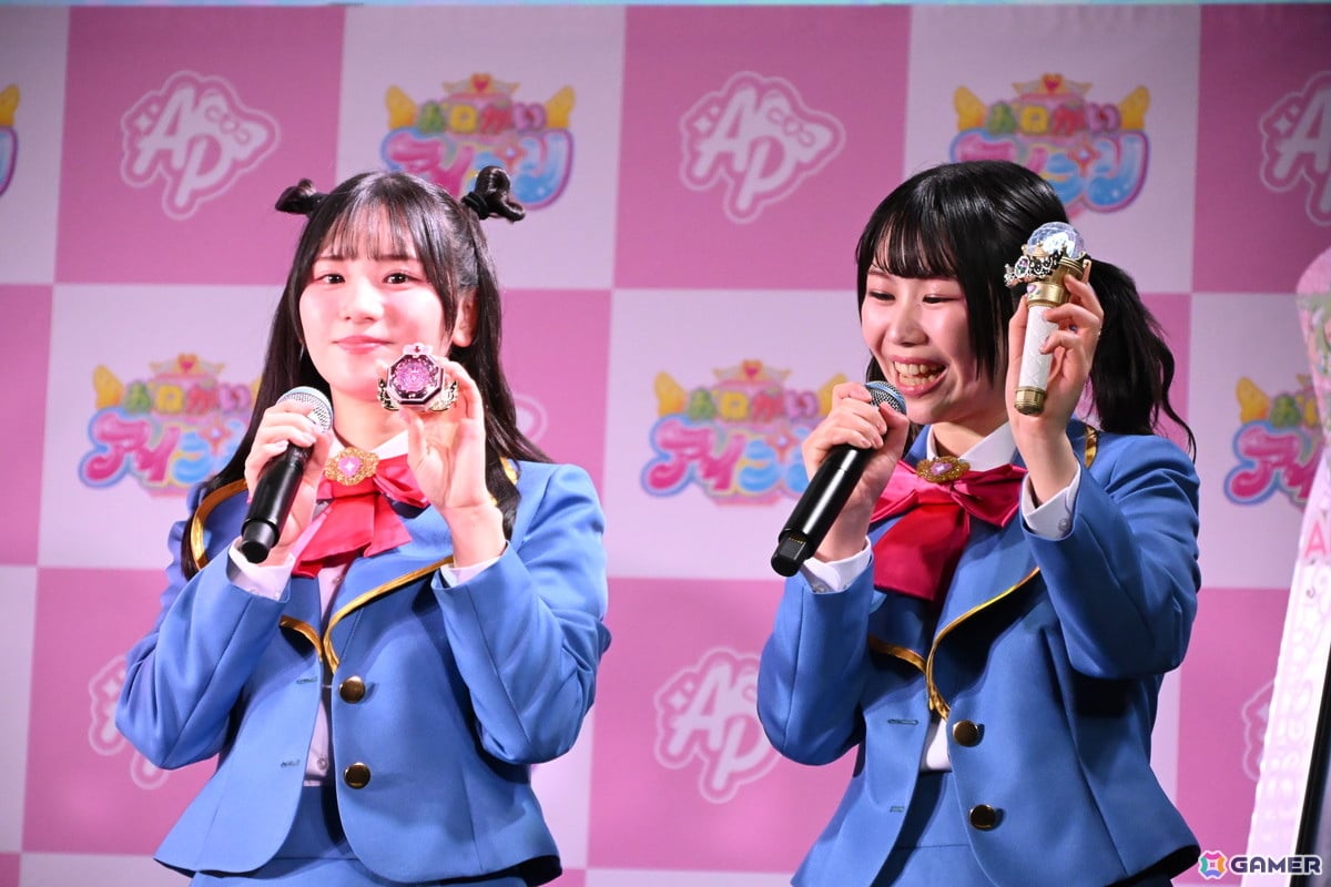 アミューズメントゲームの紹介に合わせて最新玩具の紹介も行われた。