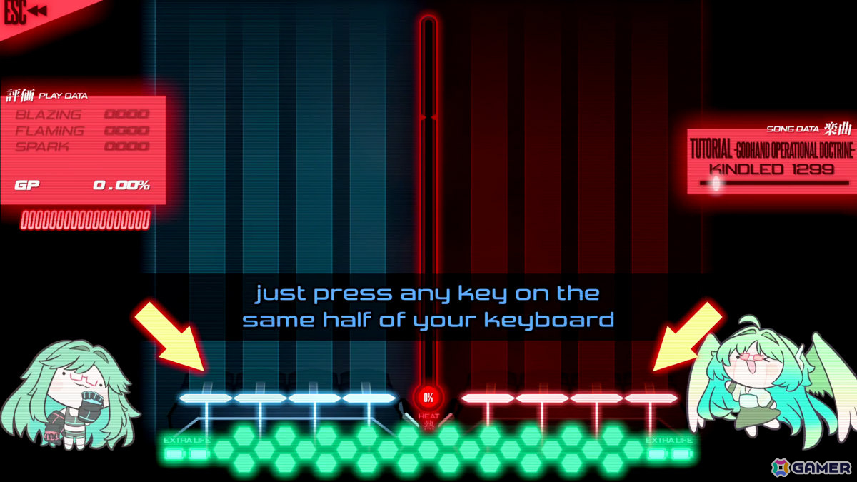 キーボード破壊系超絶連打リズムゲーム「PROJEKT GODHAND」正式版がリリース！新曲10曲＆ストーリーモード第1章が追加の画像14