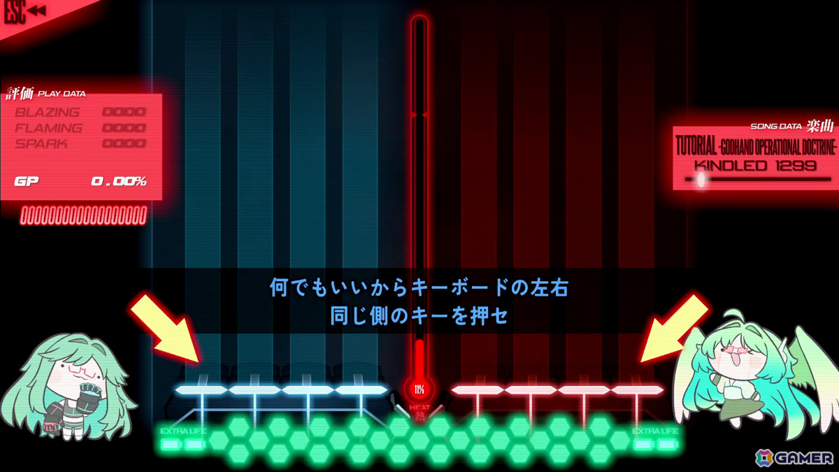 キーボード破壊系超絶連打リズムゲーム「PROJEKT GODHAND」正式版がリリース！新曲10曲＆ストーリーモード第1章が追加の画像9
