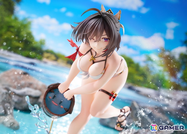 「ユミアのアトリエ」ユミアが夏の日差しを感じさせる瑞々しい水着姿で立体化！ぷにをバケツで汲み上げた瞬間の弾けるような笑顔が印象的の画像6