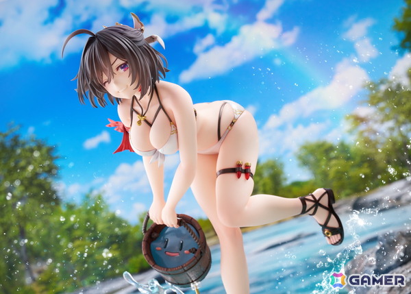 「ユミアのアトリエ」ユミアが夏の日差しを感じさせる瑞々しい水着姿で立体化！ぷにをバケツで汲み上げた瞬間の弾けるような笑顔が印象的の画像7
