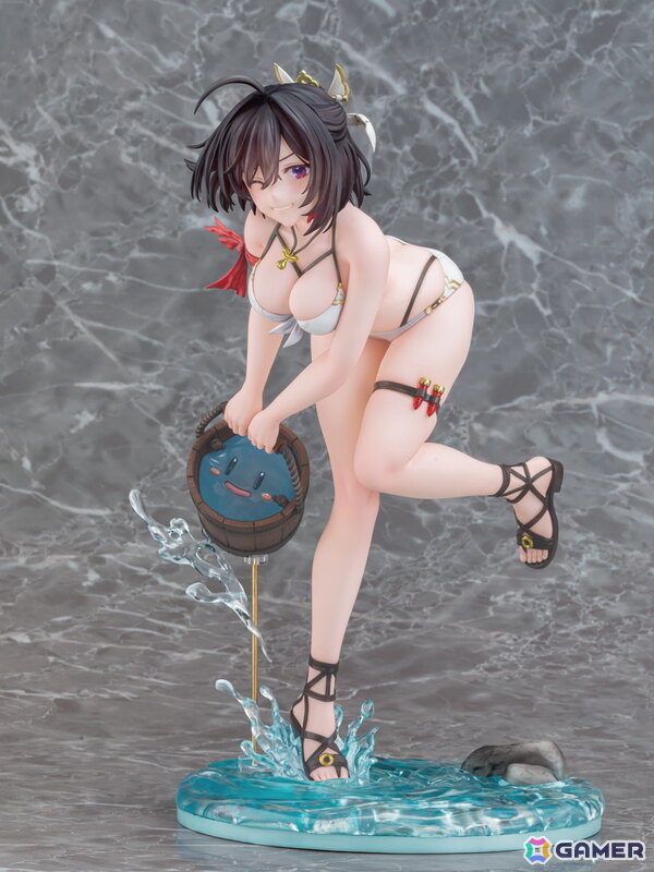 「ユミアのアトリエ」ユミアが夏の日差しを感じさせる瑞々しい水着姿で立体化！ぷにをバケツで汲み上げた瞬間の弾けるような笑顔が印象的の画像9