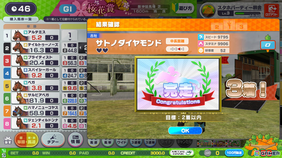 「StarHorse」シリーズの世界が遊びやすくカジュアルに！ファミリー向け競馬メダルゲーム「StarHorseParty」が稼働の画像