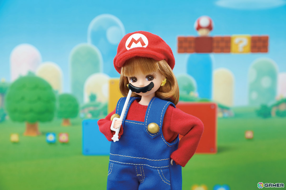 リカちゃんとスーパーマリオが再びコラボ！マリオスタイル＆ピーチ姫スタイルのドールが4月18日に発売の画像