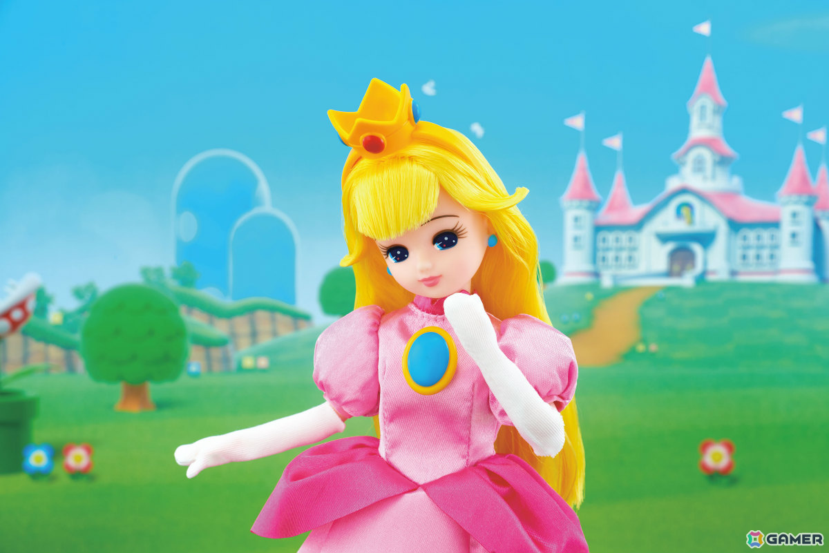 リカちゃんとスーパーマリオが再びコラボ！マリオスタイル＆ピーチ姫スタイルのドールが4月18日に発売の画像