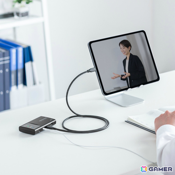 PC不要のビデオキャプチャー「400-MEDI054」が発売！USB-C映像入力のフルHD/60fps録画を充電しながらmicroSDカードへ直接保存可能の画像