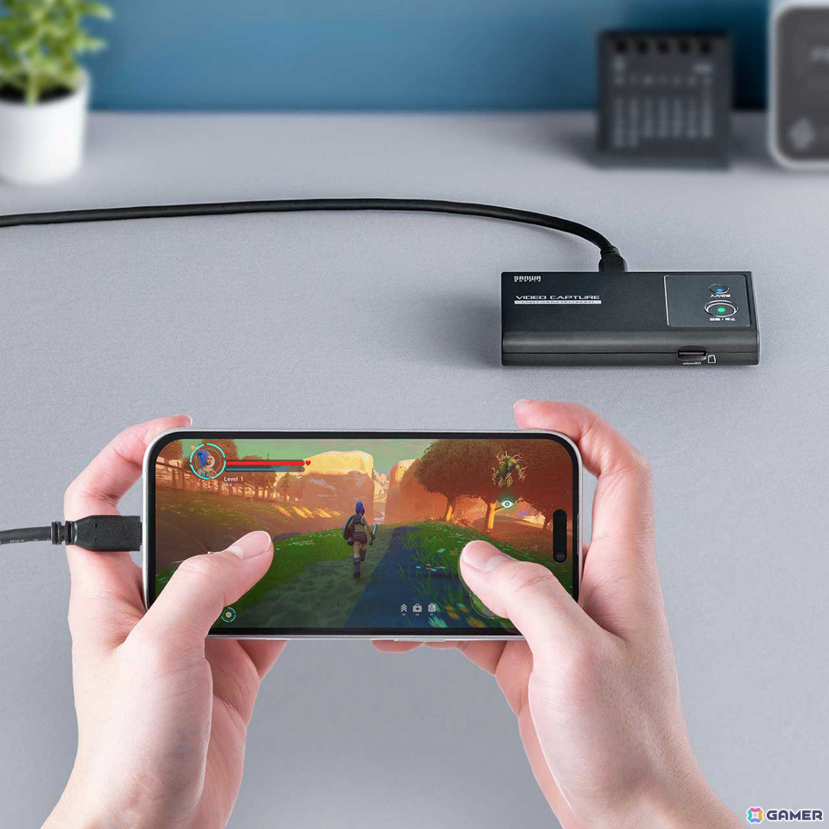 PC不要のビデオキャプチャー「400-MEDI054」が発売！USB-C映像入力のフルHD/60fps録画を充電しながらmicroSDカードへ直接保存可能の画像