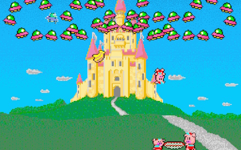 動物の親子がトランポリンで敵を倒すアクションゲーム「プランプポップ」がアーケードアーカイブス/アーケードアーカイブス2として3月5日に配信！