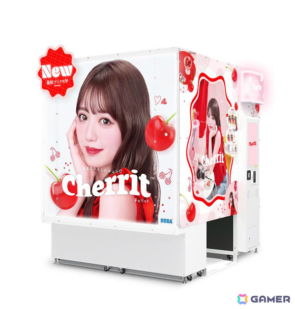セガの最新プリクラ機「cherrit（チェリット）」が発表！撮影したプリクラをすぐチェックして撮り直せる機能や大きいサイズの“フォトっぽシール”などを搭載の画像1