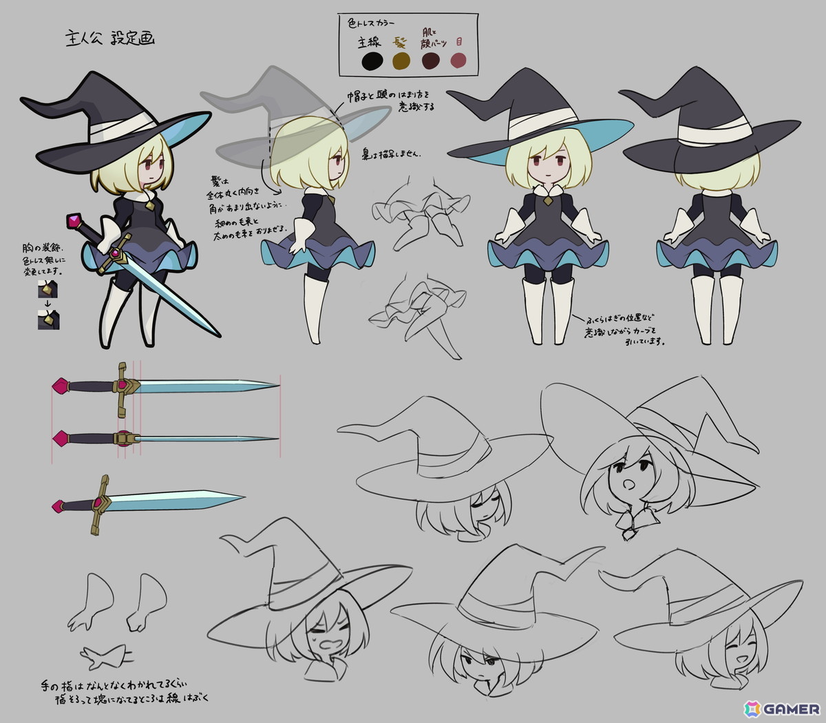 呪われた帽子と共に進むメトロイドヴァニア×ローグライト「Never Grave: The Witch and The Curse」が発売!の画像