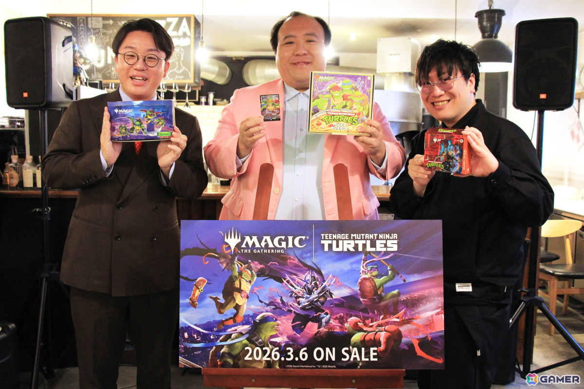 「マジック：ザ・ギャザリング｜ミュータント タートルズ」発売PRイベントで「ピザラーメン」実食をかけてママタルト 檜原洋平さん・大鶴肥満さんが対決！の画像