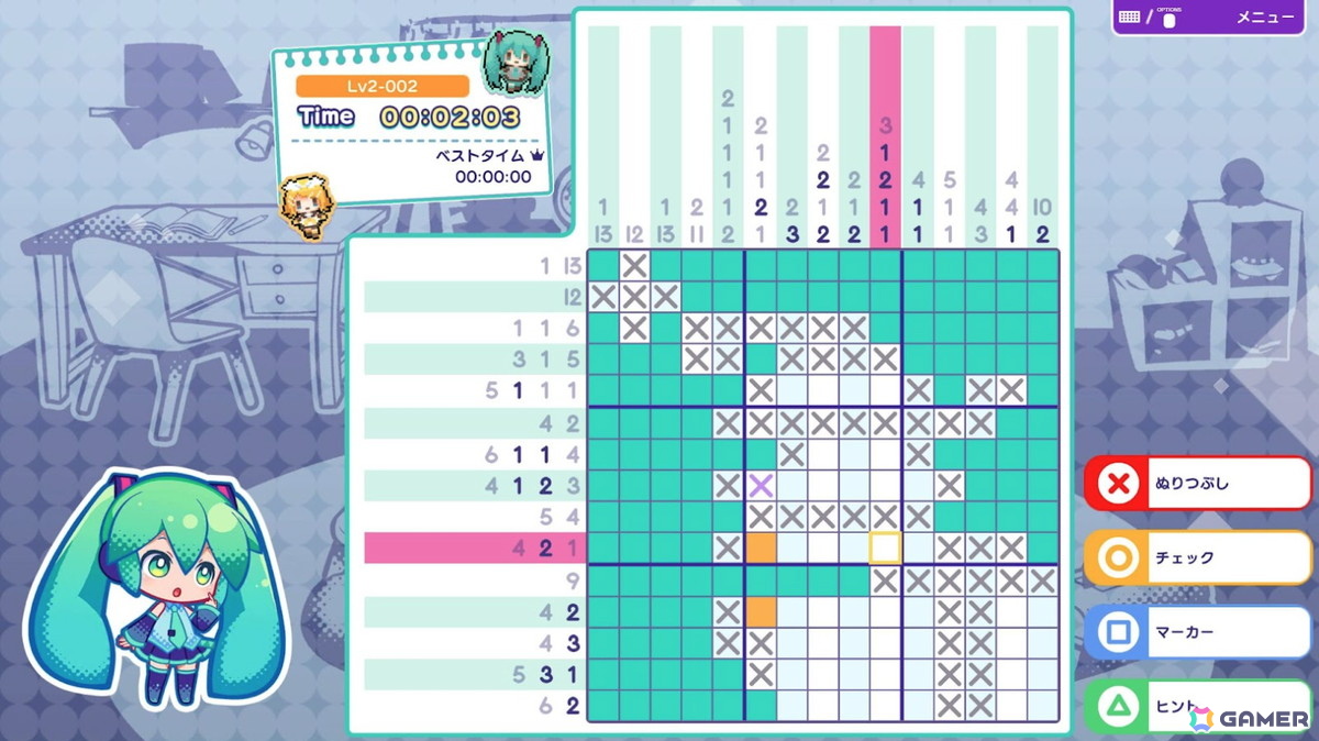 初音ミクとピアプロキャラクターズが登場するパズルゲーム「初音ミク ロジックペイントS」がPS向けに3月19日に発売！の画像