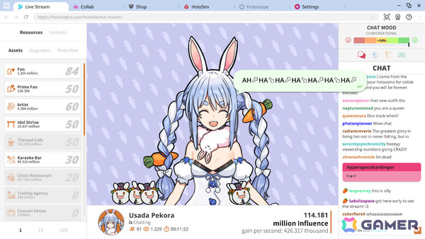 クリッカーゲーム「Holoidle」兎田ぺこらさん、こぼ・かなえるさん、ジジ・ムリンさんを追加するDLCが配信！の画像