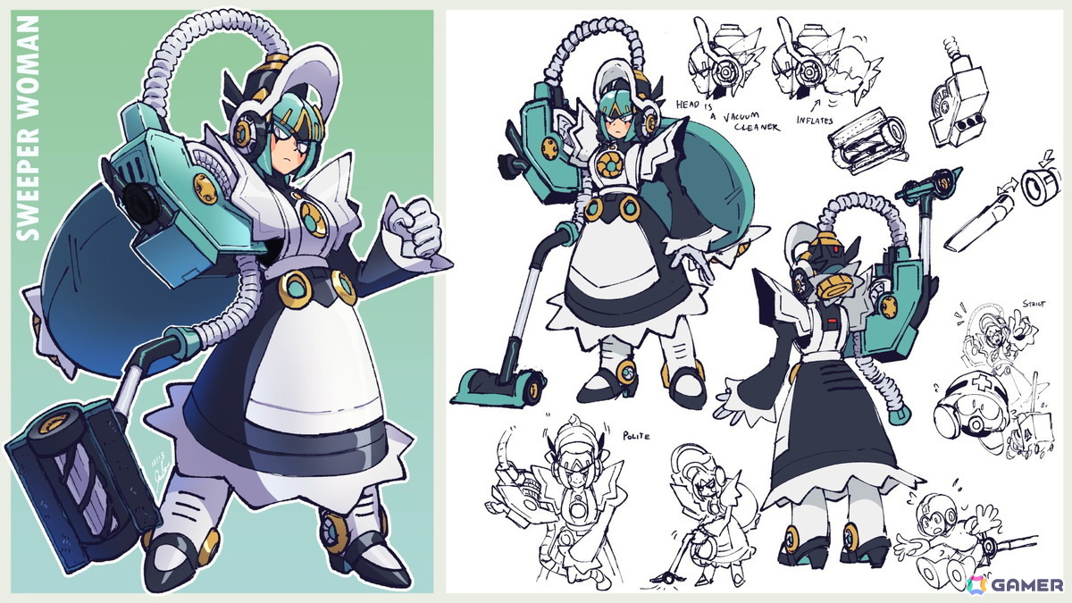 「ロックマン: デュアル オーバーライド」ボスキャラクターデザインコンテストの優秀賞6作品が発表！開発スタッフによるコメントも公開の画像