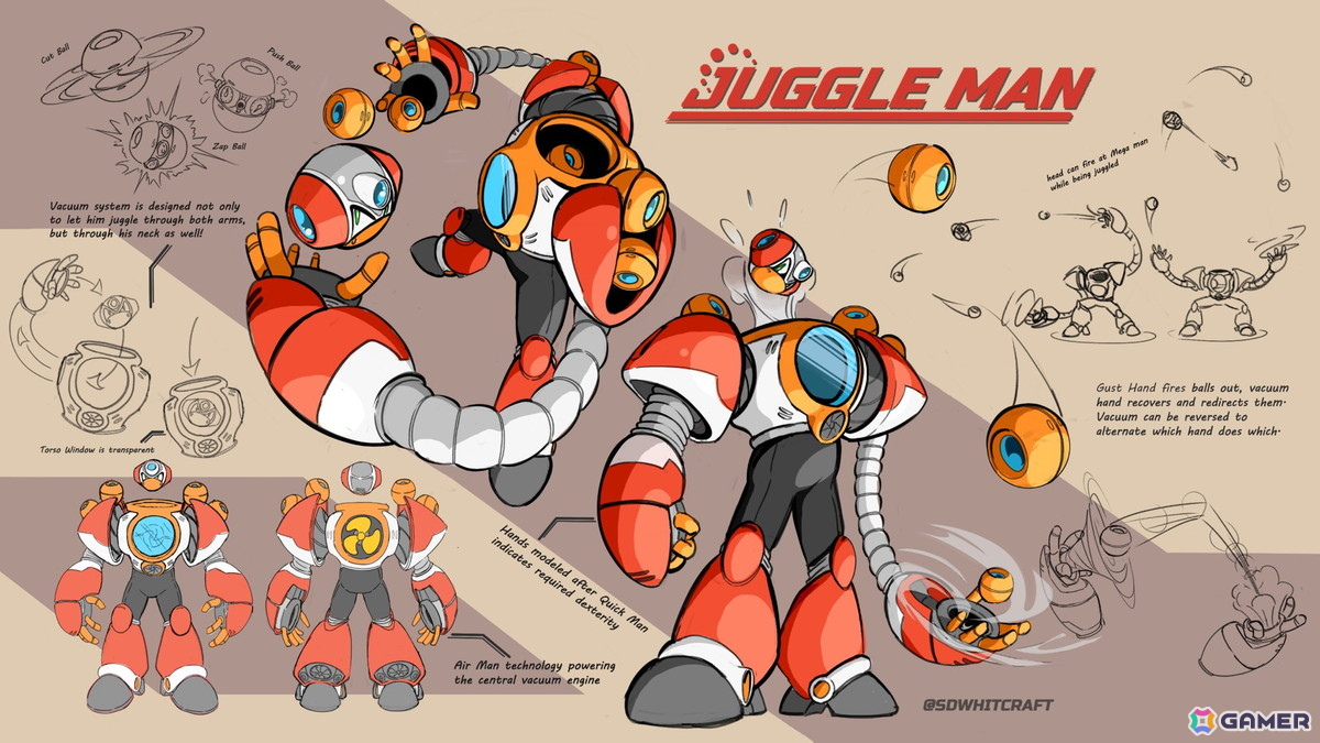 「ロックマン: デュアル オーバーライド」ボスキャラクターデザインコンテストの優秀賞6作品が発表！開発スタッフによるコメントも公開の画像